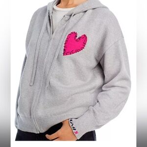 AQUA x Kerri Rosenthal Hooded Graphic Sweater